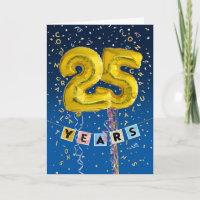 Anniversaire de l'employé 25 ans - Ballons d'or