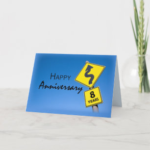 Carte Anniversaire de l'employé 8e année, Panneau de sig