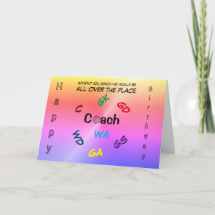 Carte Anniversaire de l'entraîneur de netball