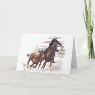 Carte anniversaire de l'équitation occidentale