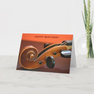 Carte Anniversaire de l'instrument de musique classique 
