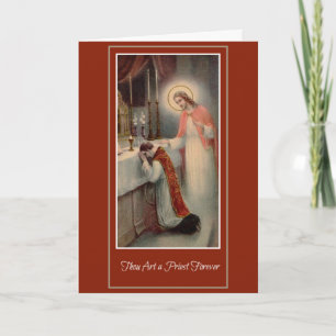 Carte Anniversaire de l'ordination sacerdotale Jésus