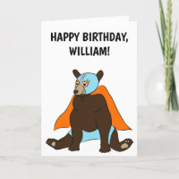 Anniversaire de l'ours mexicain Luchador