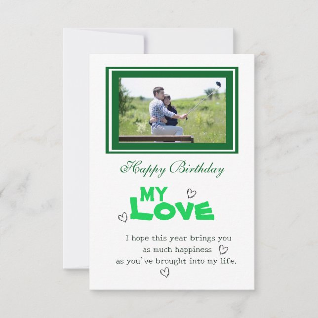 Carte Anniversaire de Lover (Devant)