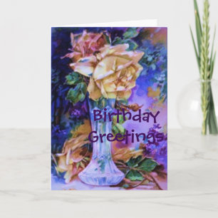 Carte Anniversaire de magnifiques Roses