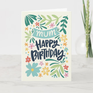 Carte Anniversaire de maman en été