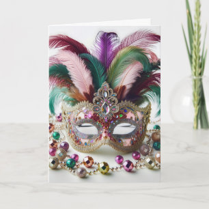 Carte Anniversaire de Mardi Gras