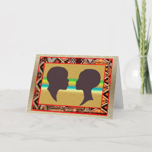 Carte Anniversaire de mariage africain