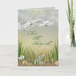 Carte anniversaire de mariage coquillage