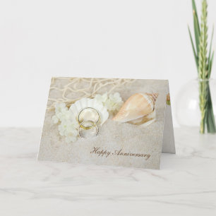 Carte Anniversaire de mariage coquillage