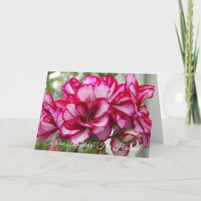 Carte Anniversaire de mariage de fille et mari (Devant)