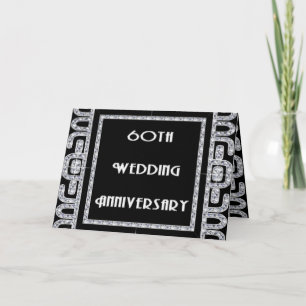 Carte Anniversaire de mariage de jubilé de diamant
