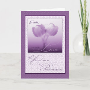 Carte Anniversaire de Mariage de Partenaire de Vie Tulip