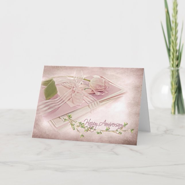 Carte anniversaire de mariage de tulipes pour couple (Devant)