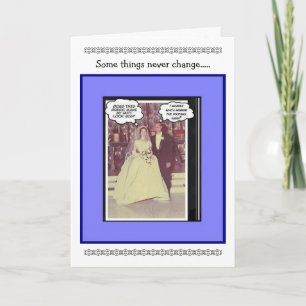 Carte Anniversaire de mariage drôle - Vintage