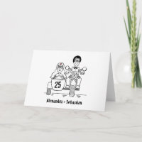 Anniversaire de mariage moto et side-car