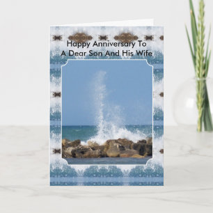 Carte Anniversaire de Mariage personnalisé de Ocean Son