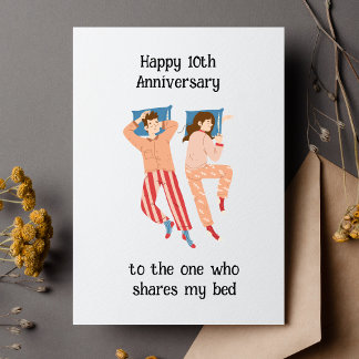 Carte Anniversaire de mariage personnalisé Je t'aime