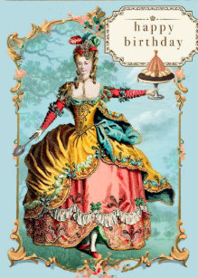 Cartes Marie Antoinette D Anniversaire Zazzle Fr