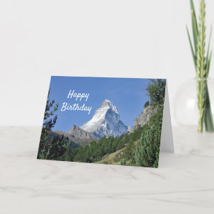 Cartes Montagne D Anniversaire Zazzle Fr