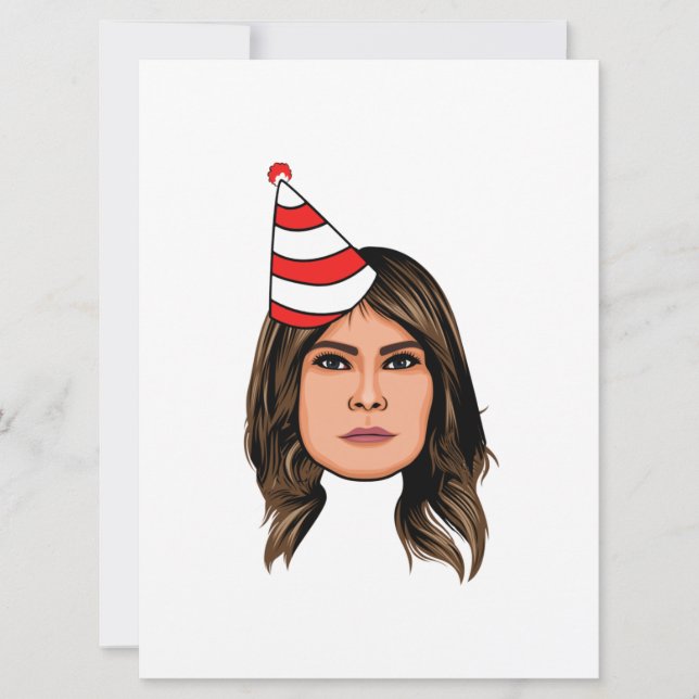 CARTE ANNIVERSAIRE DE MELANIA TRUMP (Devant)