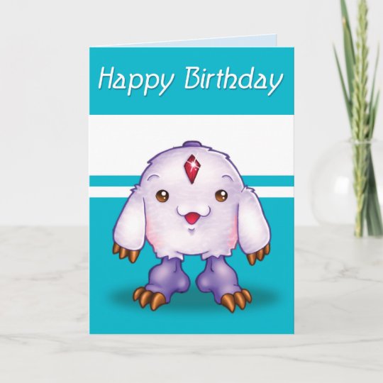 Carte Anniversaire De Monstre De Manga Joyeux Zazzle Fr