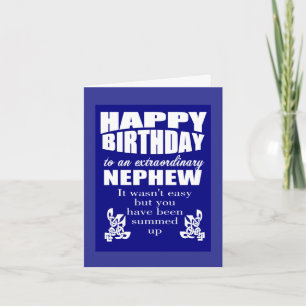 Carte Anniversaire de naissance de neveu