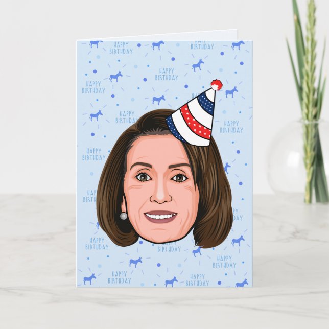 CARTE ANNIVERSAIRE DE NANCY PELOSI (Devant)