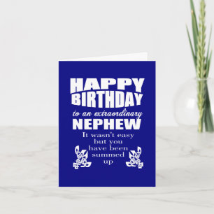 Carte Anniversaire de neveu