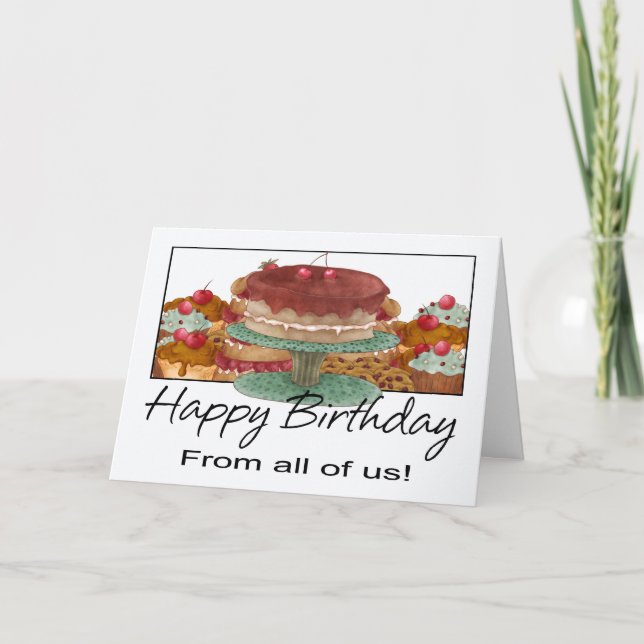 Carte Anniversaire - De Nous Tous - Business Anniv (Devant)