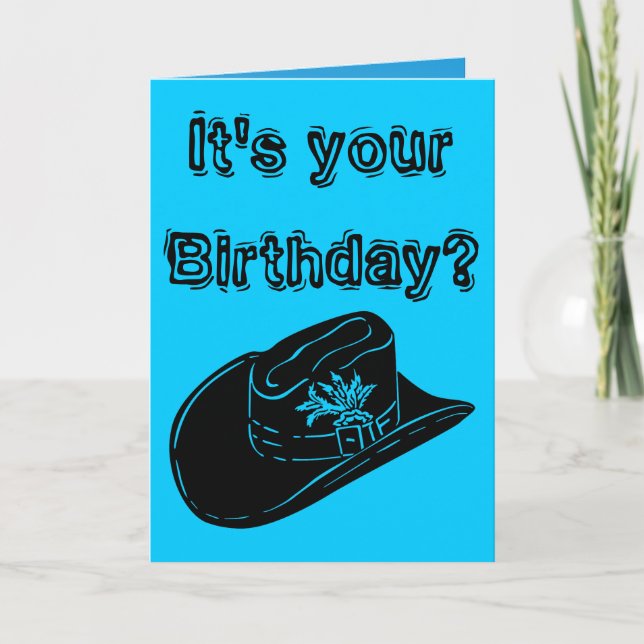 Carte Anniversaire de nouveau Hillbilly (Devant)