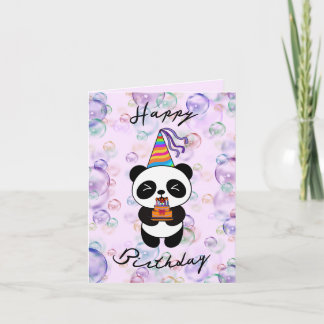Carte Anniversaire de panda