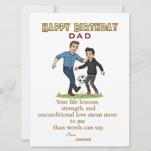 Carte Anniversaire de papa