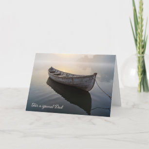 Carte Anniversaire de papa Rustic Old Rowboat