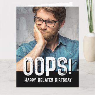 Carte Anniversaire De Photo Et De Typographie