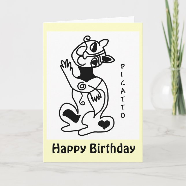 Carte Anniversaire de PICATTO (Devant)