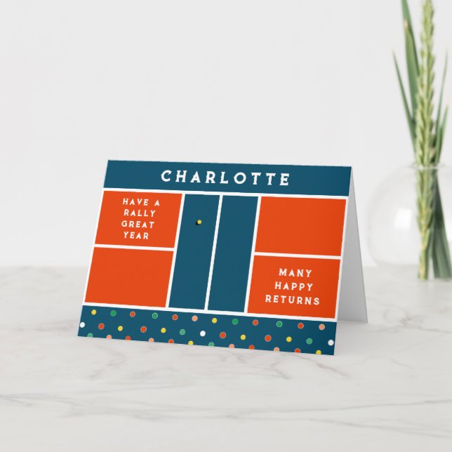 Carte Anniversaire de Pickleball Drôle (Devant)