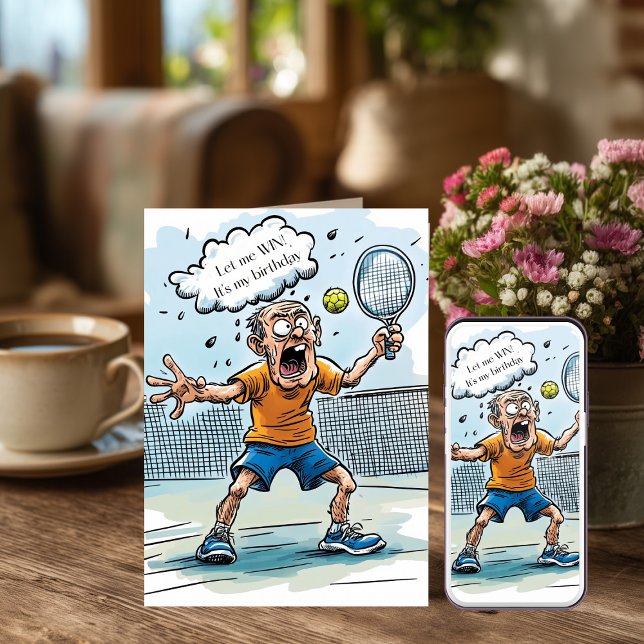 Carte Anniversaire de Pickleball Drôle (Créateur téléchargé)