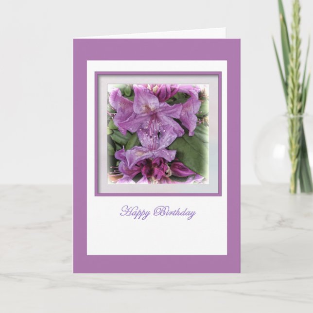 Carte Anniversaire de Purple Lilac (Devant)