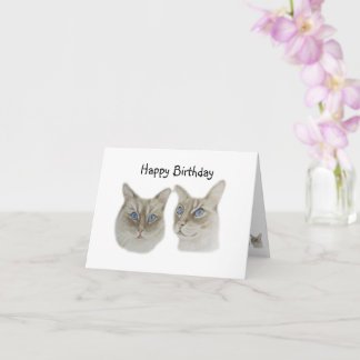 Carte Anniversaire de Ragdoll Cats