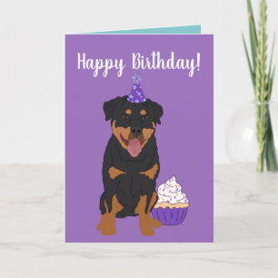 Carte Anniversaire de Rottweiler