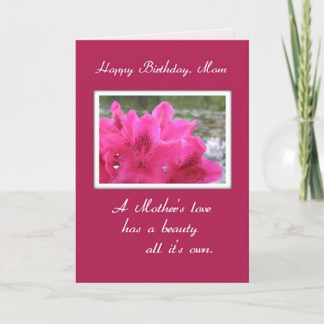Carte Anniversaire de sa mère (Devant)