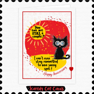 Carte Anniversaire de Scaredy Cat
