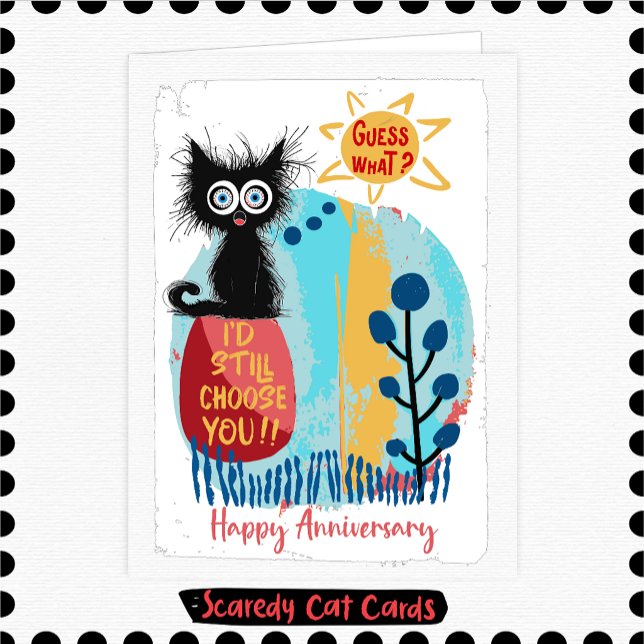 Carte Anniversaire de Scaredy Cat (Créateur téléchargé)
