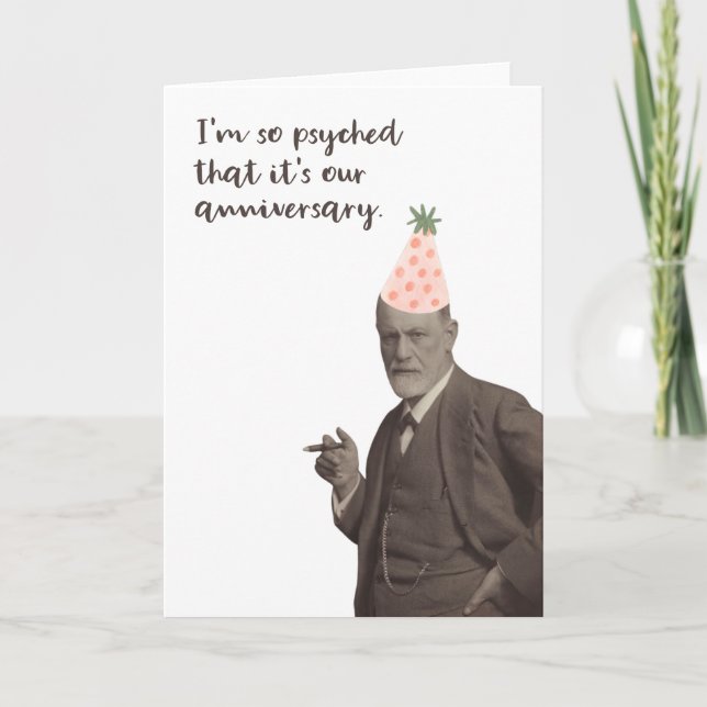 Carte Anniversaire de Sigmund Freud Funny (Devant)