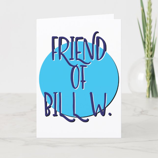 Carte Anniversaire de Slogan de Récupération d'Ami de Bi (Devant)