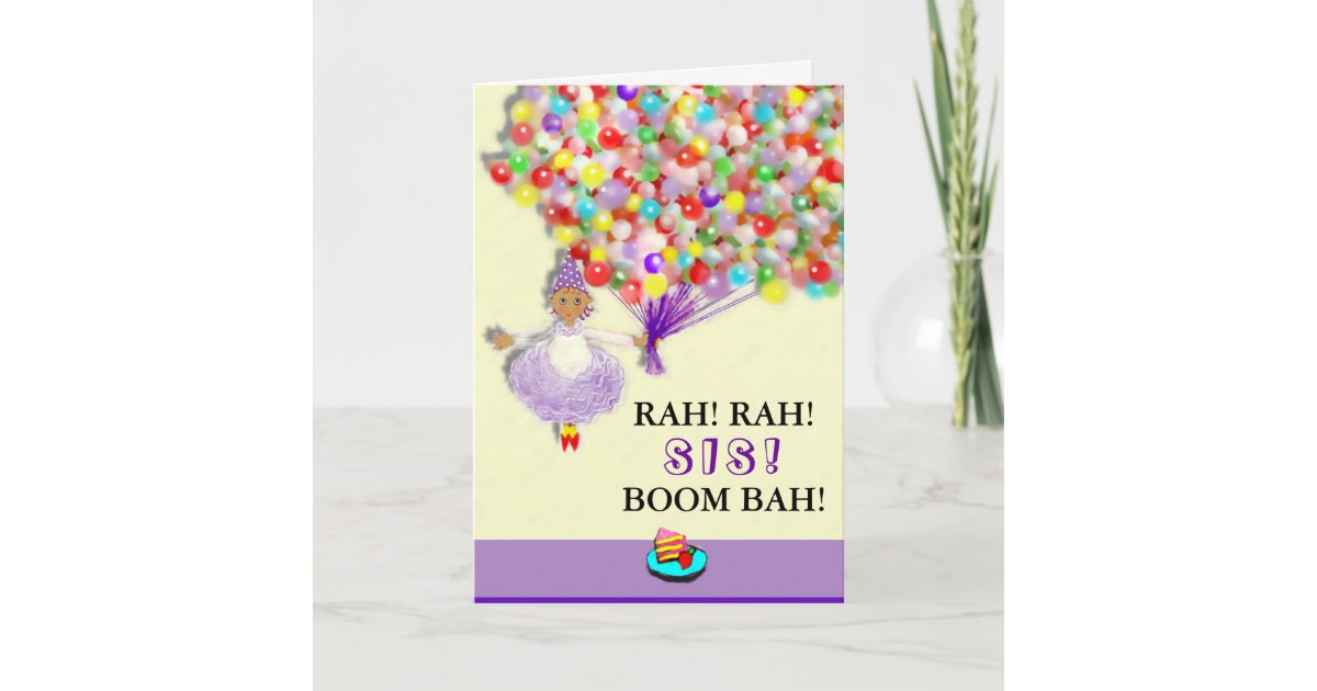 Carte Anniversaire De Soeur Zazzle Fr