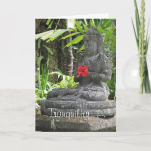 Carte Anniversaire de statue de Bali