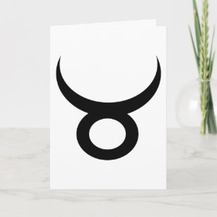 Carte Anniversaire de symbole de Taureau joyeux