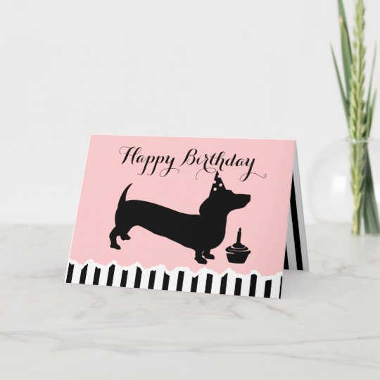 Carte Anniversaire De Teckel Zazzle Fr